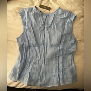 J. Crew Pintuck Shell Top in Ramie